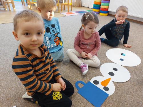 Sněhuláci "Geometráci" u Sluníček